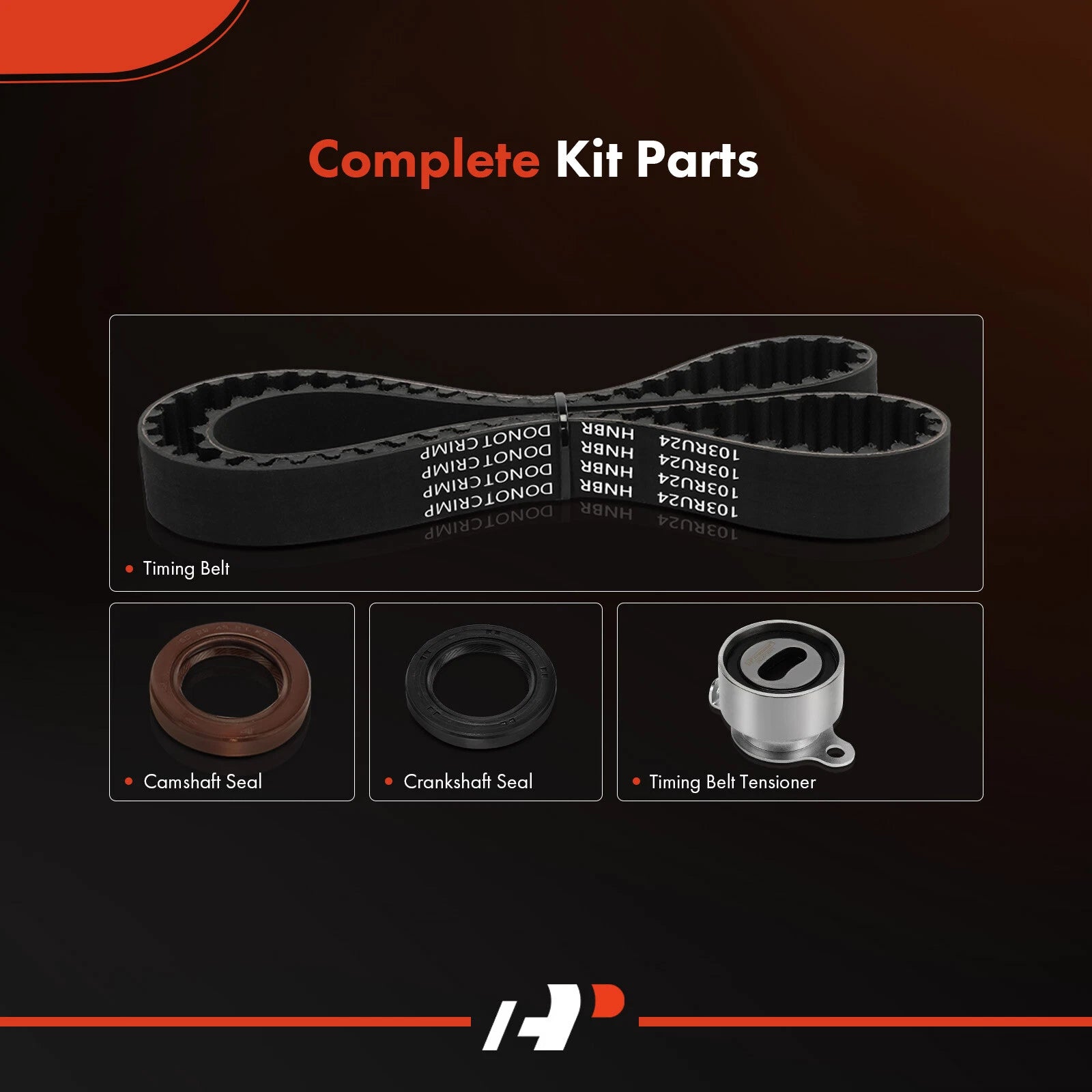 4X Timing Belt Kit for Honda Civic (1992-1995)