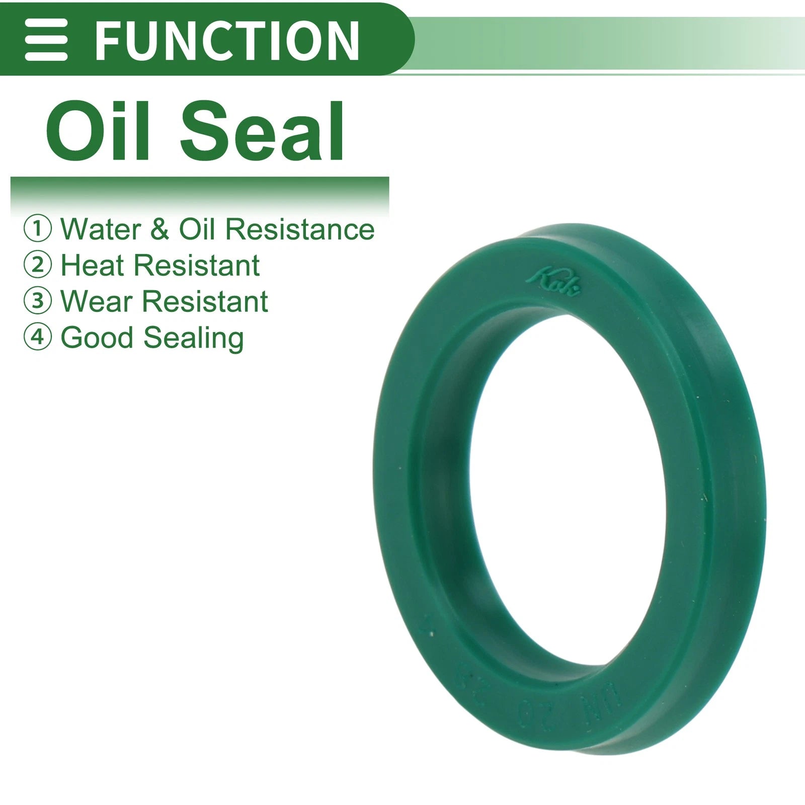Set of 5 Oil Seal Rotary Shaft Seal 20x28x4mm High Pressure Green for Various Models