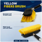 Deluxe Soft Brush Mop for Boat Deck Cleaning with Telescoping Shaft