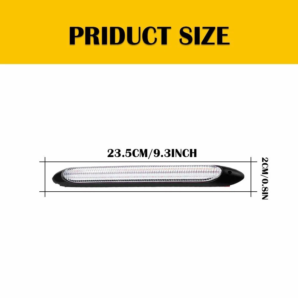 2X 9" LED Strip Headlight Daytime Running Light for Make Model (YYYY–YYYY)