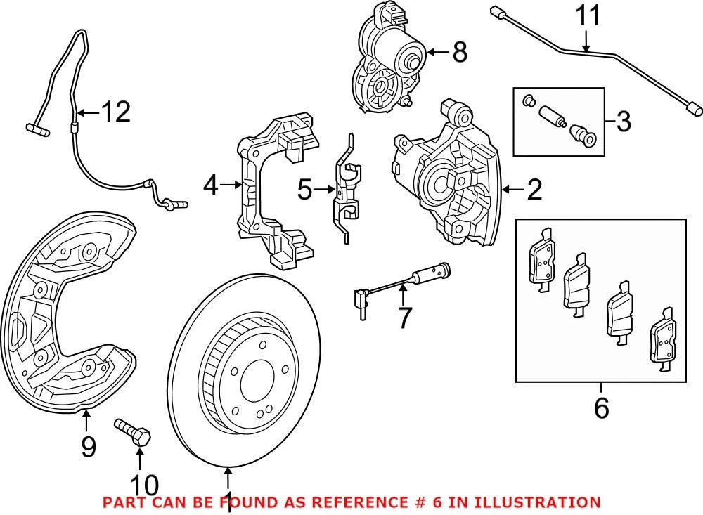 Brake Pad Set for Mercedes (0004205900 / A0004205900)