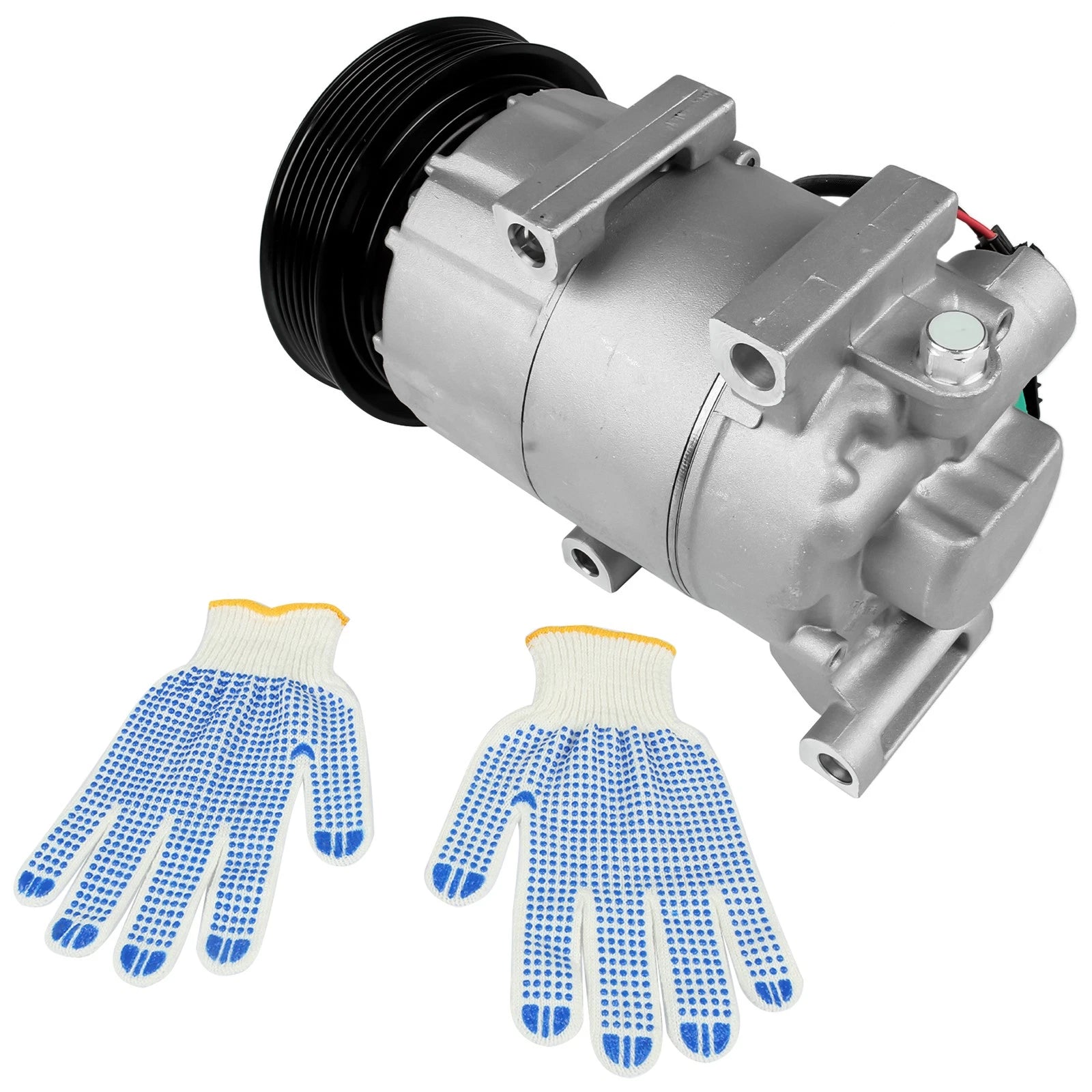 A/C Compressor with Clutch for Hyundai Accent Kia Rio (2018–2019)