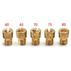 4mm Carburetor Jets #60/65/70/75/80 for 50cc 60cc 80cc Motorized Bikes