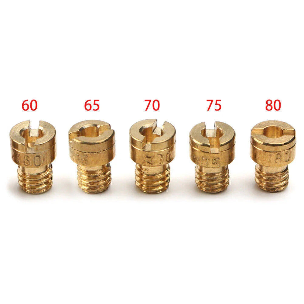 4mm Carburetor Jets #60/65/70/75/80 for 50cc 60cc 80cc Motorized Bikes