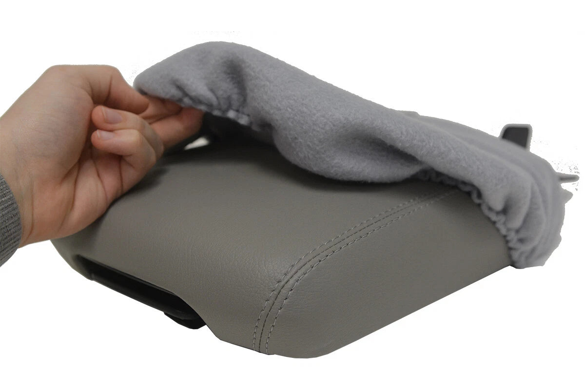 Fleece Console Lid Armrest Cover for Kia Telluride (2020) Gray