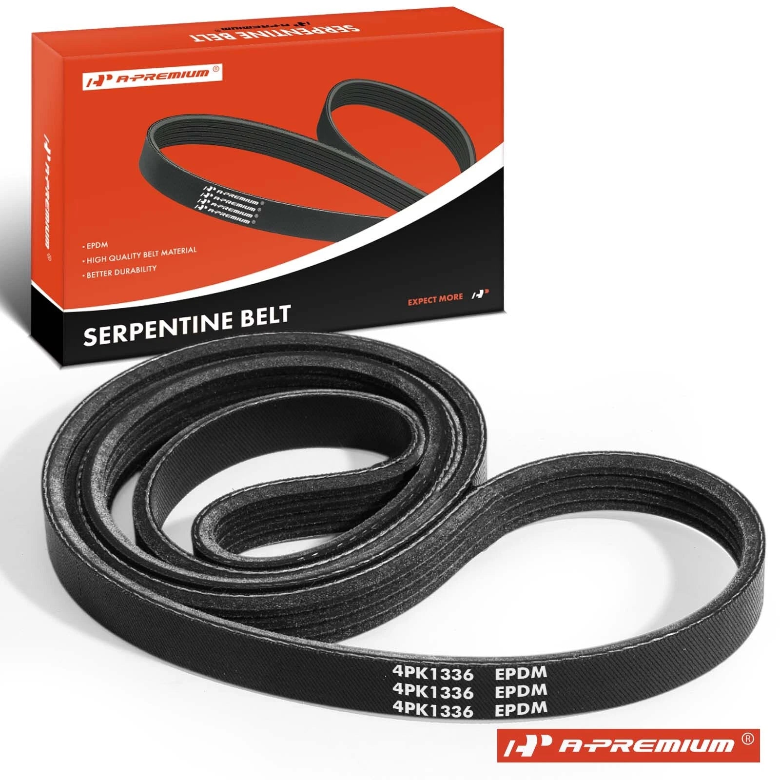 Serpentine Belt for Ford F-150, Mustang, Chevy Camaro, Pontiac