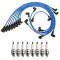 NGK 7mm Wire Set & Denso Nickel Spark Plug Kit for Camaro Chevelle Malibu (1967–1972)