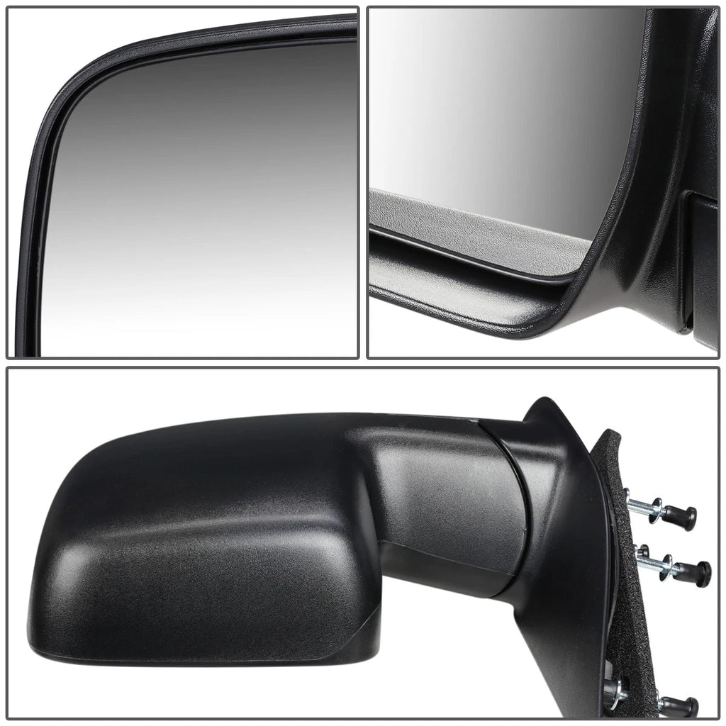 Manual Side Door Mirror Left for Ford E150 E250 E350 (2008–2009) FO1320337