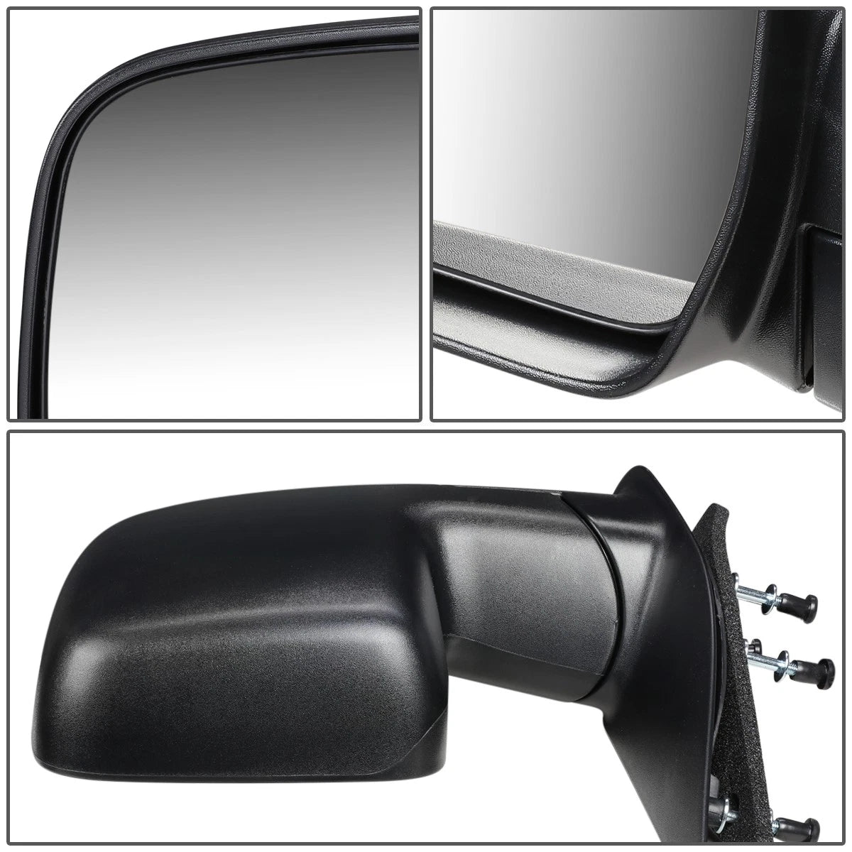 Manual Side Door Mirror Left for Ford E150 E250 E350 (2008–2009) FO1320337
