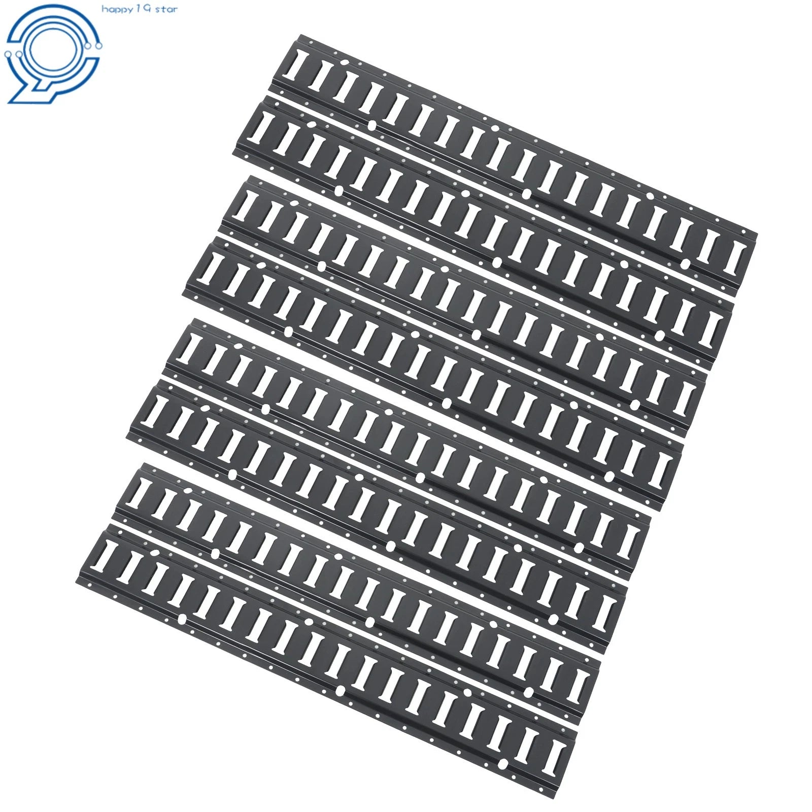 Set of 8 E Track Rails for Enclosed Trailer (3')