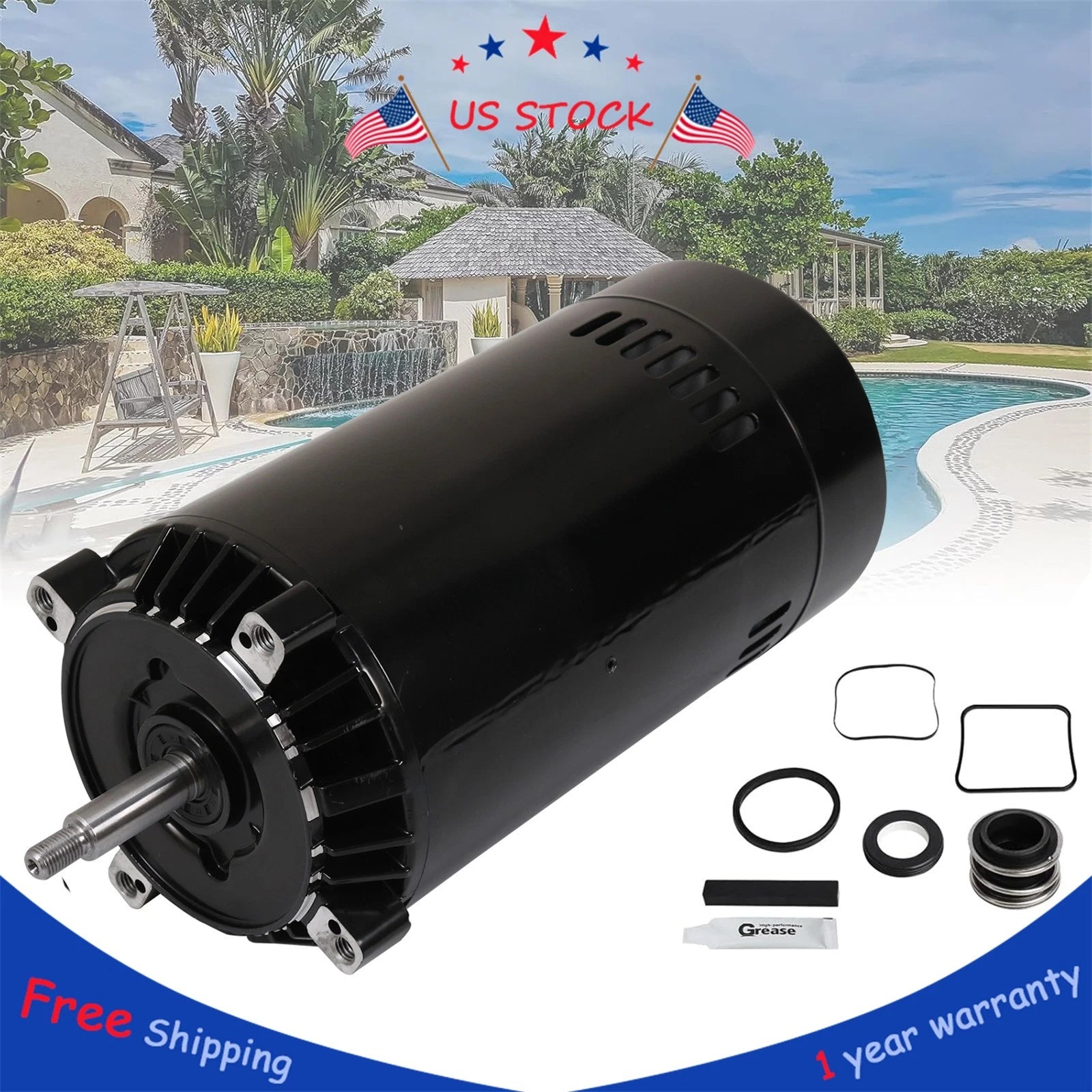 1.5 HP Swimming Pool Pump Motor for Smith Century Hayward 