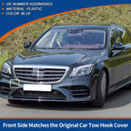 Front Car Bumper Tow Hook Cover for Mercedes-Benz S-Class (2014-2023) Blue