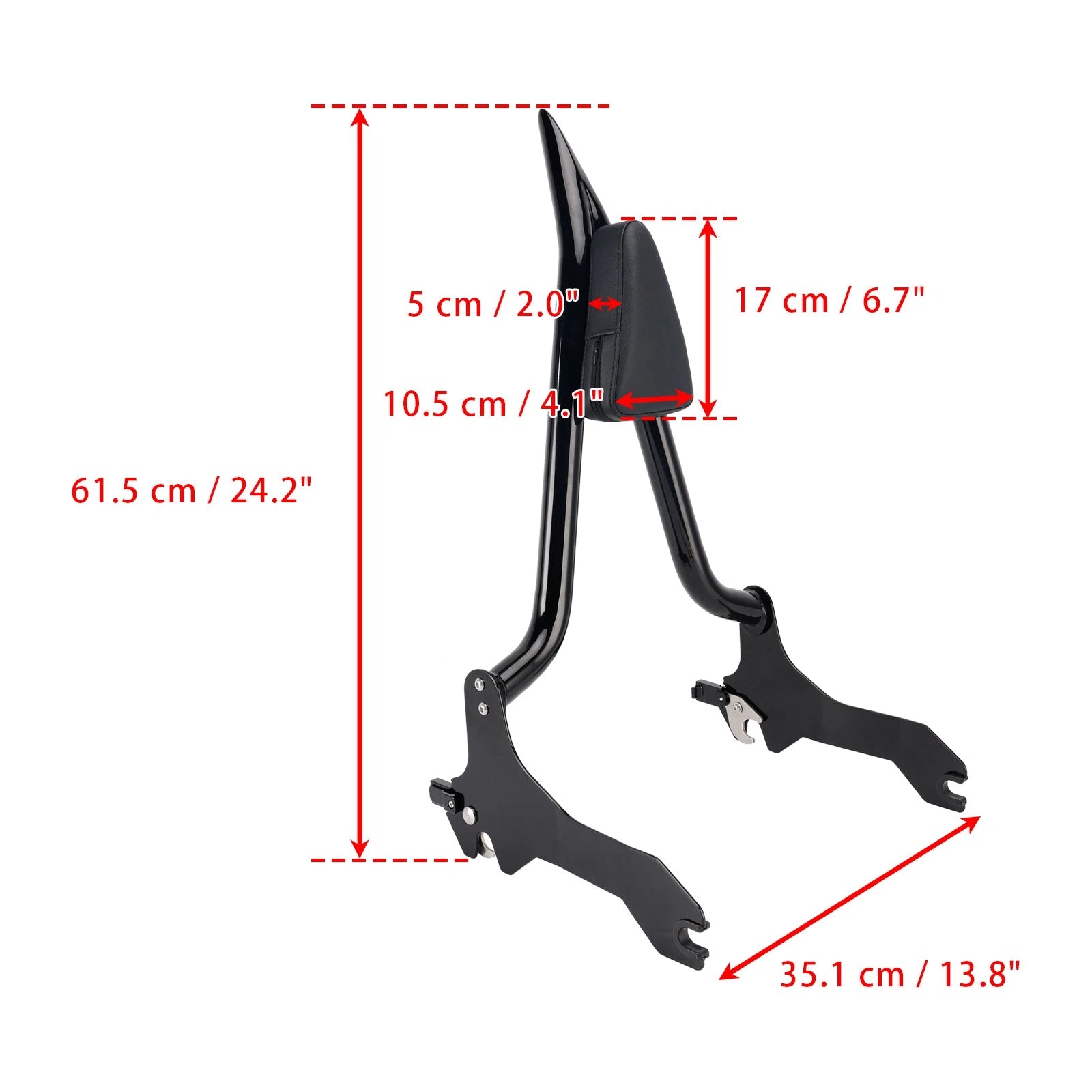 Passenger Sissy Bar Backrest for Softail Breakout 114 FLFBS FXBR (2018–2023)