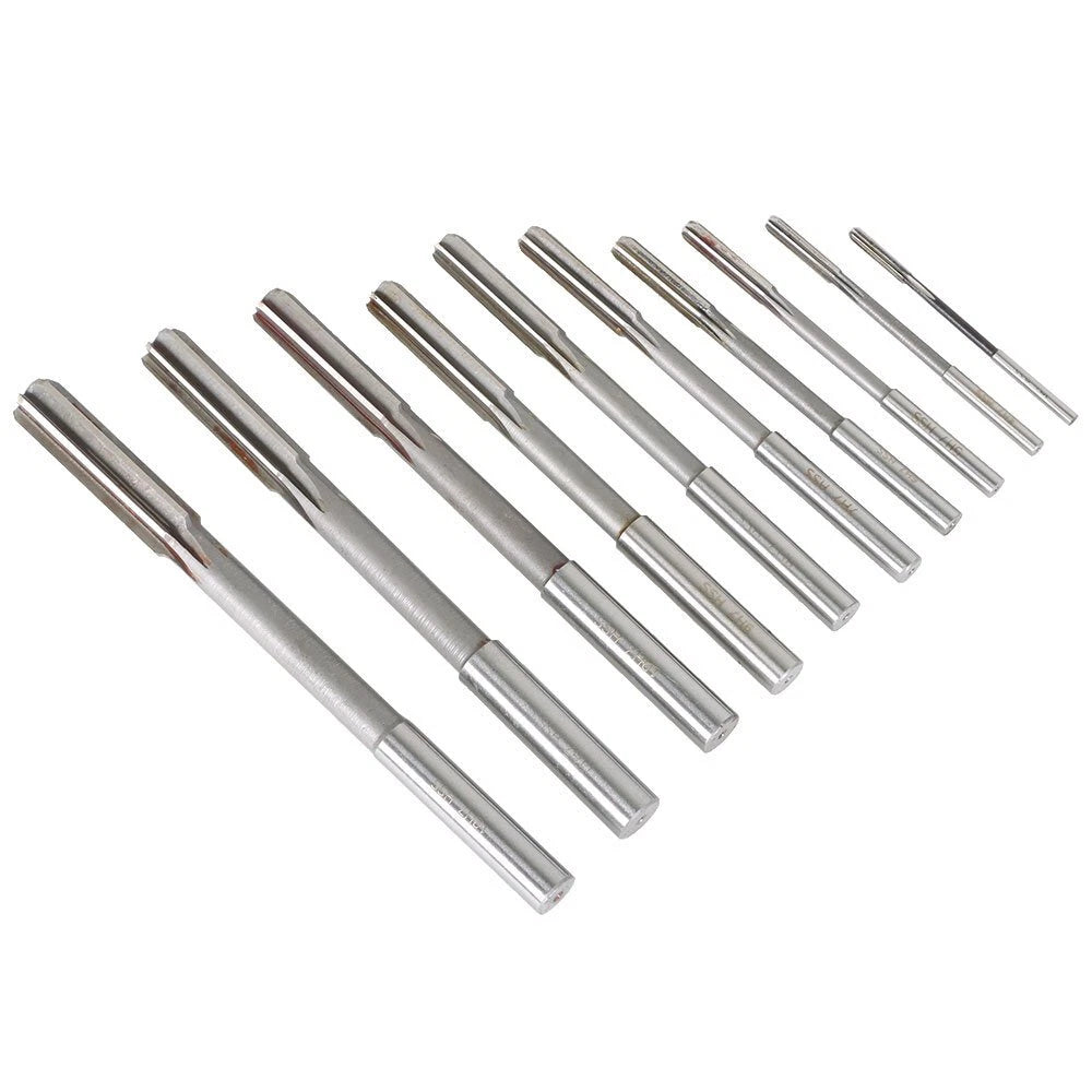 10-Piece HSS Reamer Set for Milling (3-12mm)