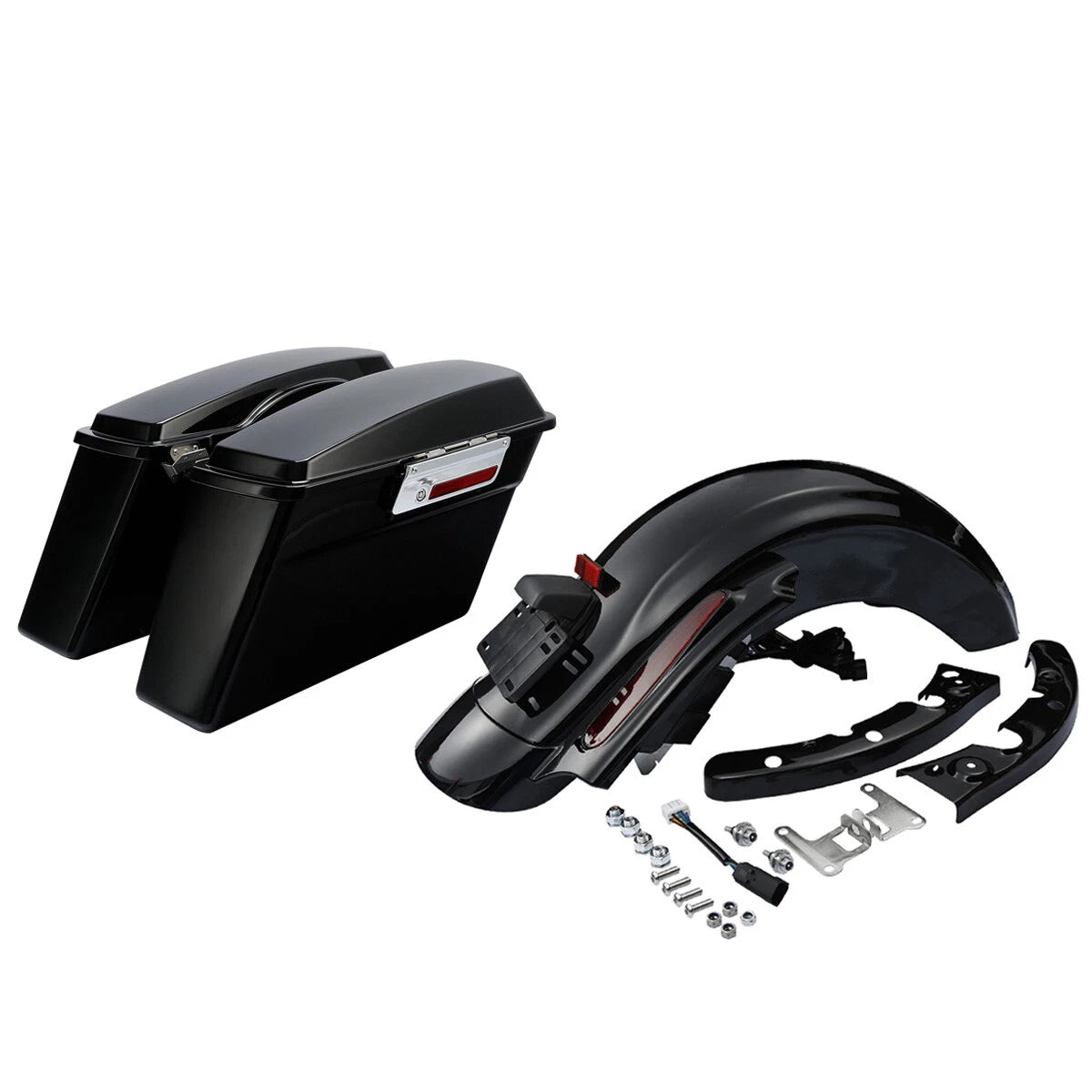 Hard Saddlebags & Rear Fender System for Harley Road Street Glide (2009–2013)