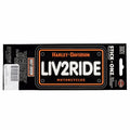 Live to Ride Sticker Decal for Harley Davidson Motorcycle License Plate