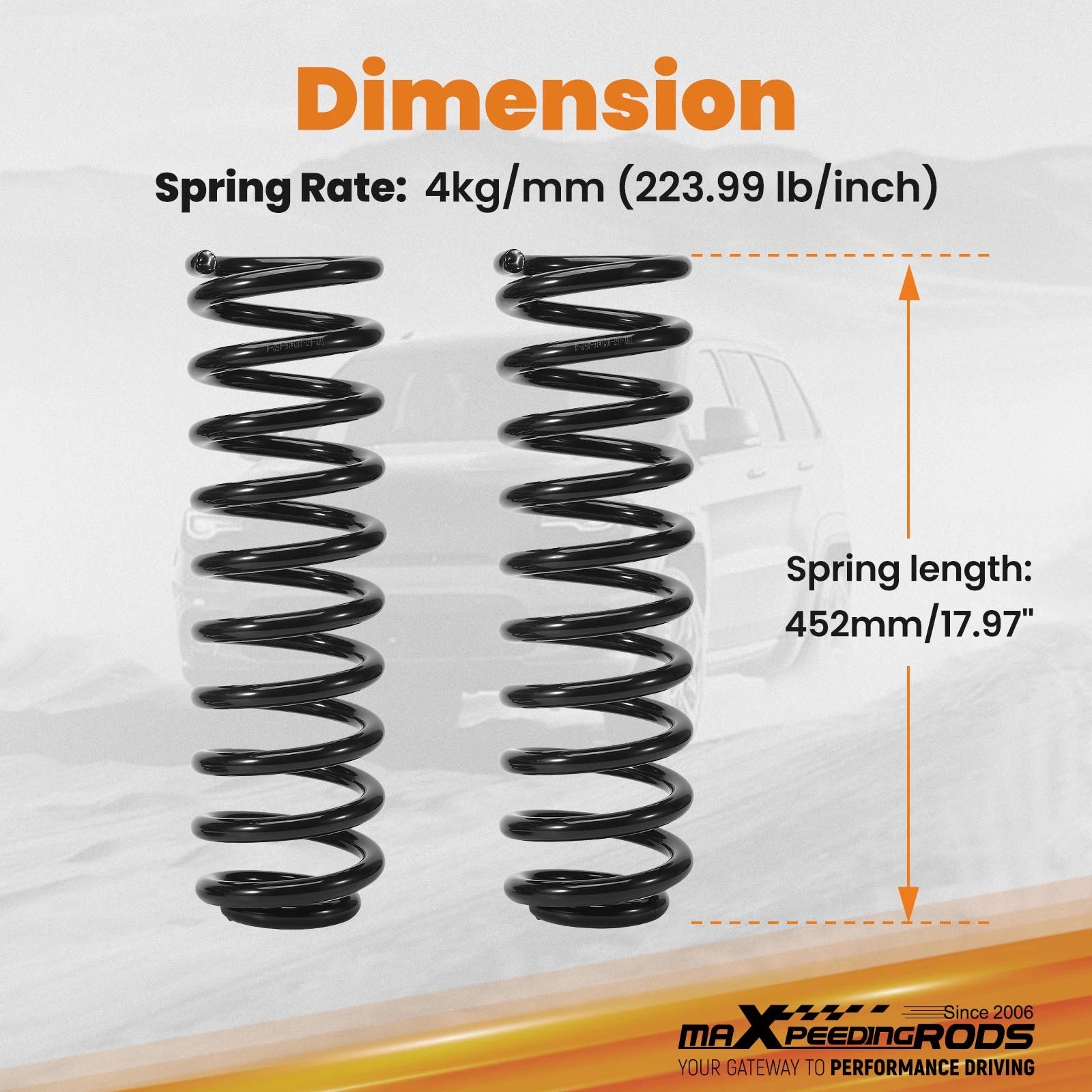 3" Lift Front Spring for Jeep Cherokee XJ/Comanche MJ (1984-2001)