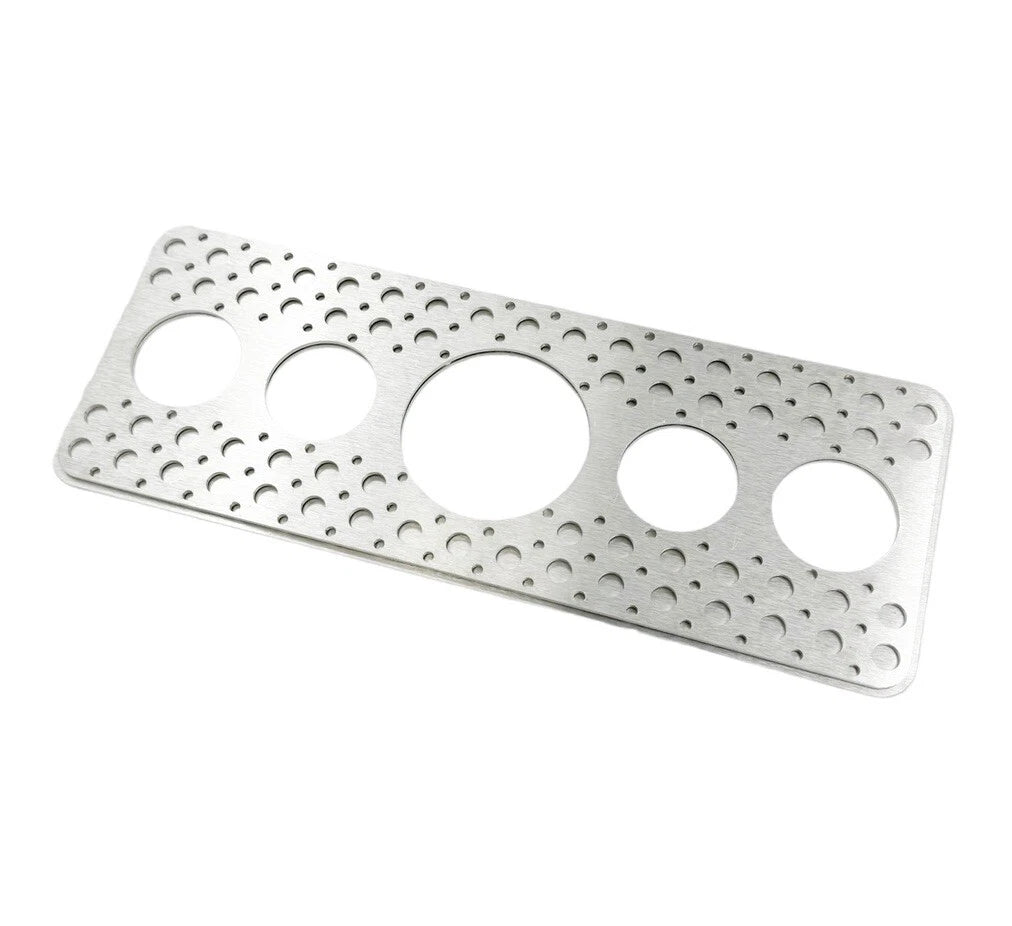 Aluminum Drilled Dash Gauge Panel Hot Rod for Universal Hot Rod (1950–2024)