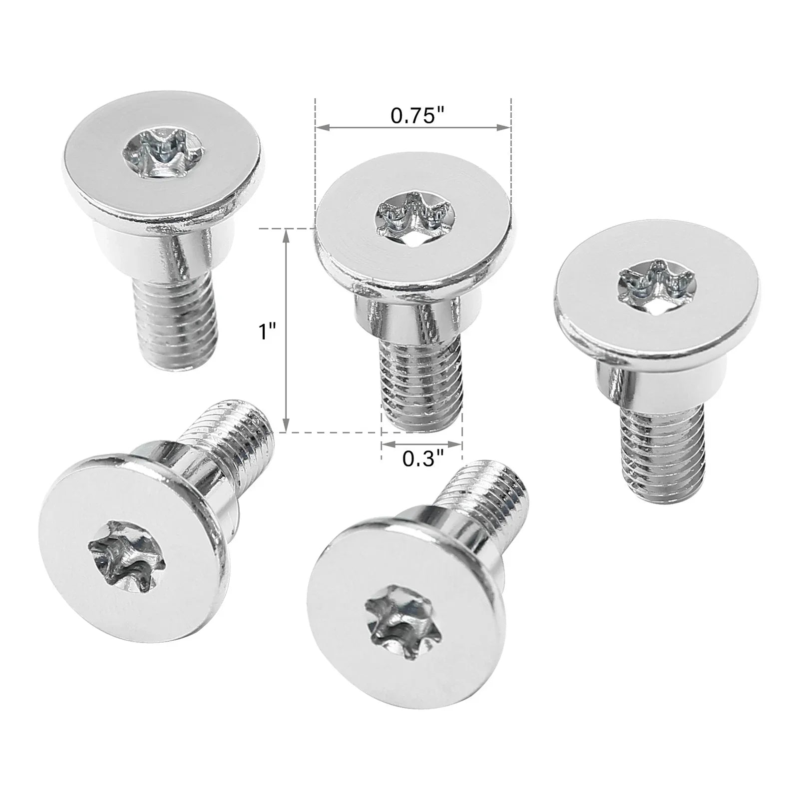 5 x Front Disk Brake Rotor Bolts for Harley Electra Road King Glide (2014-2023)
