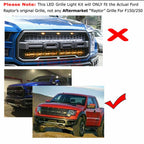3X Clear Lens Amber LED Front Grille Running Light for Ford F150 Raptor (2010–2014)