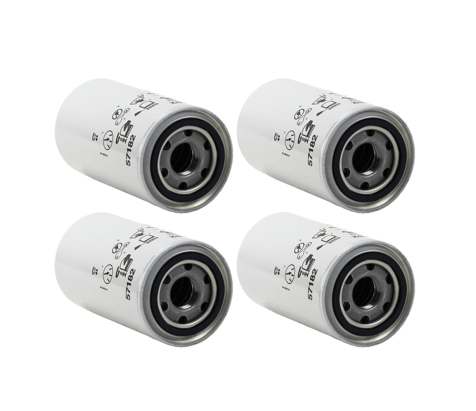 Set of 4 Engine Oil Filters for Ford Freightliner IC Peterbilt (Turbo)