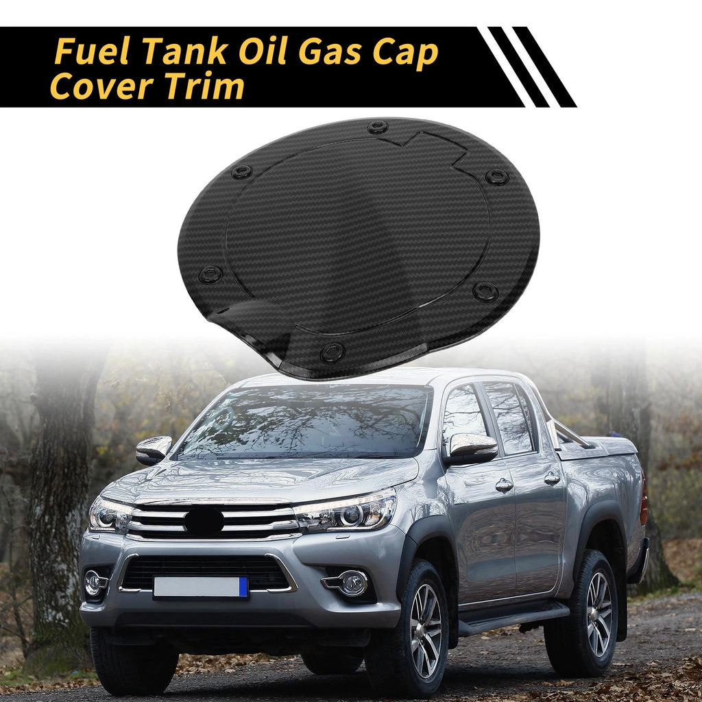 Carbon Fiber Pattern Fuel Tank Cap Cover Trim for Toyota Tundra (2022–2024)