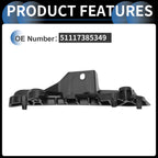 1pc Left Front Bumper Retainer Bracket No. 51117385349 for BMW M550i xDrive (2018–2022)
