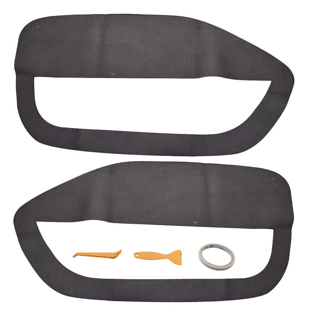 Door Panel Insert Cards Cover Black for Ford Mustang (2005â2009)