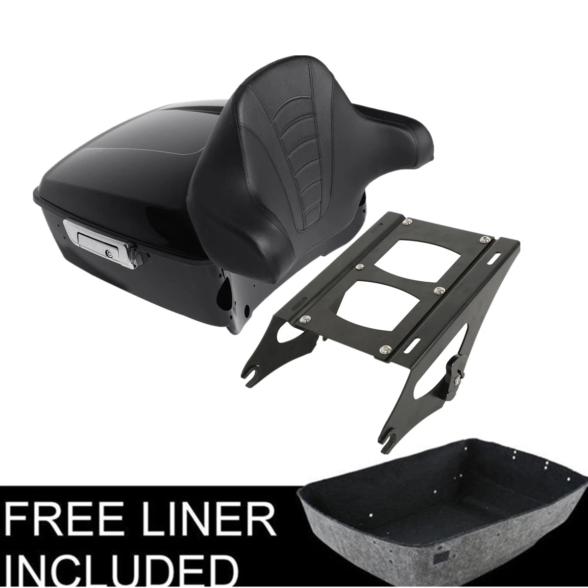 Trunk Backrest Luggage Mount Rack for Harley Road Glide (2014–2026)