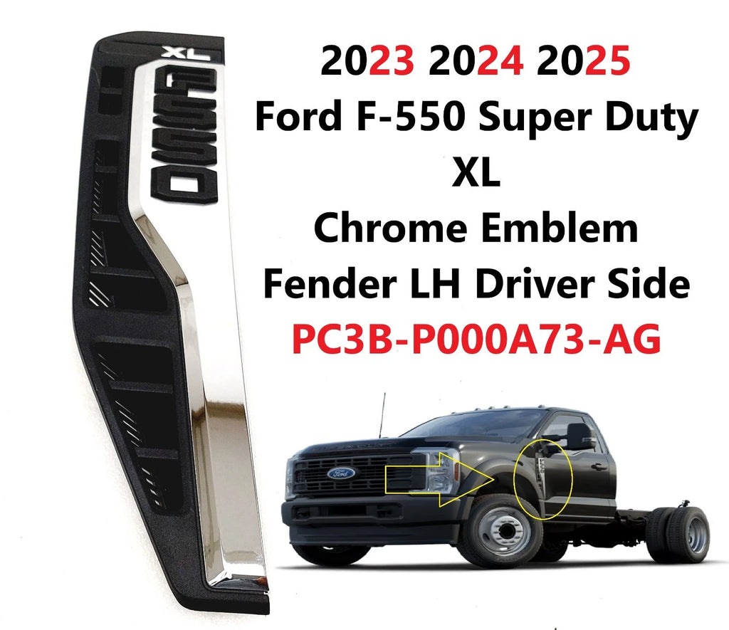Driver Side Fender Vent Emblem for Ford F550 Super Duty (2023–2026) PC3BP000A73AG