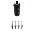 NGK Ignition Coil & 4 Nickel Spark Plugs for Toyota Corona (1995–1995)