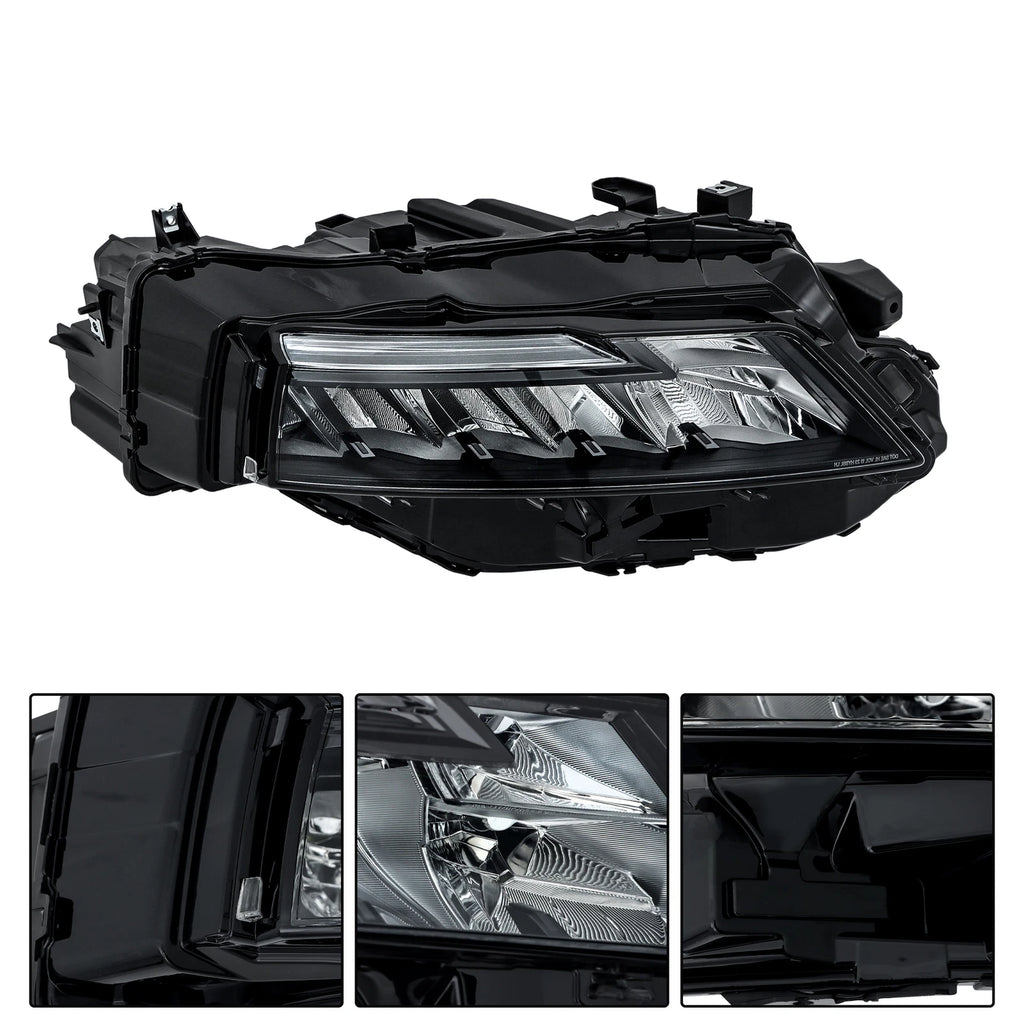 Full LED Headlight for Nissan Rogue S (2021–2023) Black Trim Right Side