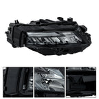 Full LED Headlight for Nissan Rogue S (2021–2023) Black Trim Right Side
