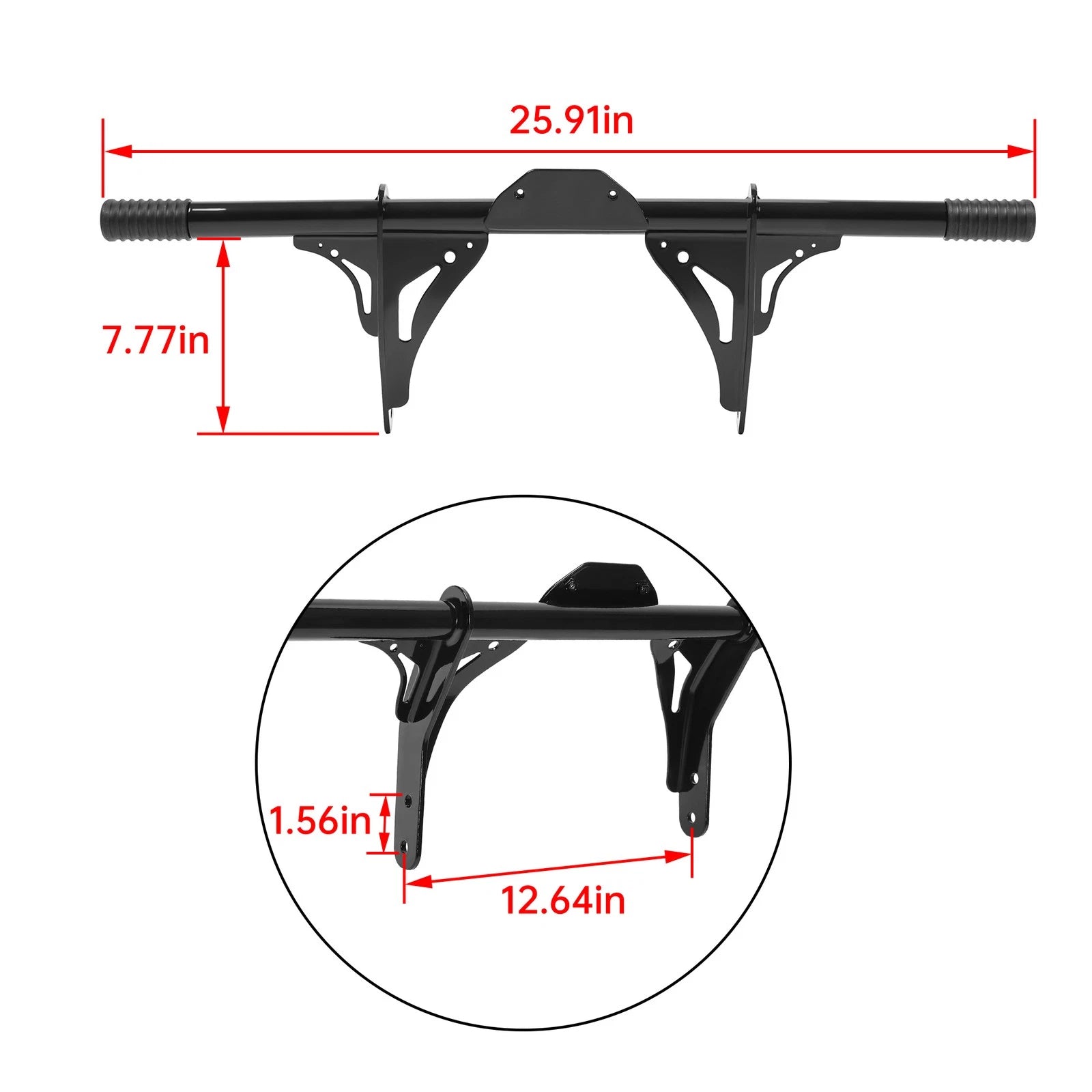 Front Crash Bar Engine Guard for Harley Dyna Low Rider (2006–2017)