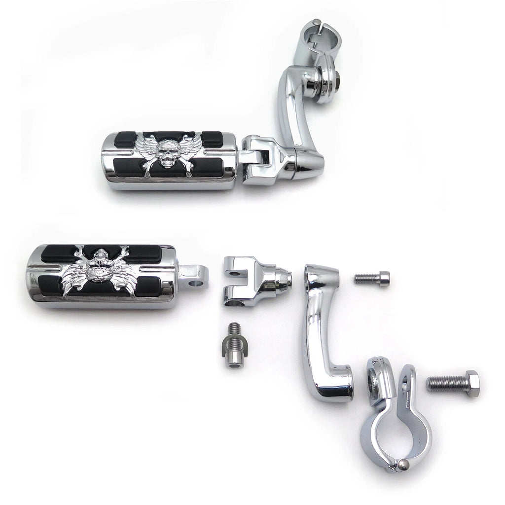 Arched FootPeg Kit for Harley XL & Yamaha Virage (1.25")