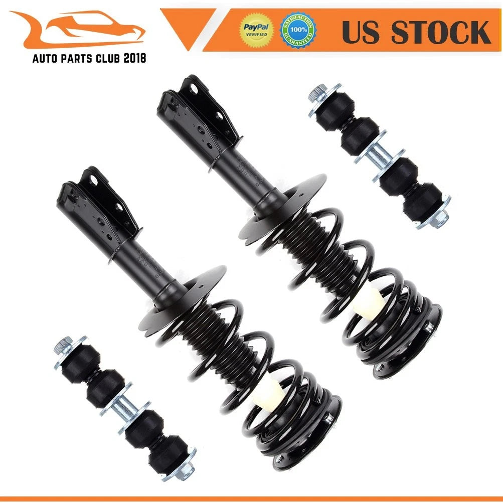 Set of 4 Front Strut Assemblies & Sway Bar Links for Cavalier Sunfire (1999–2005)