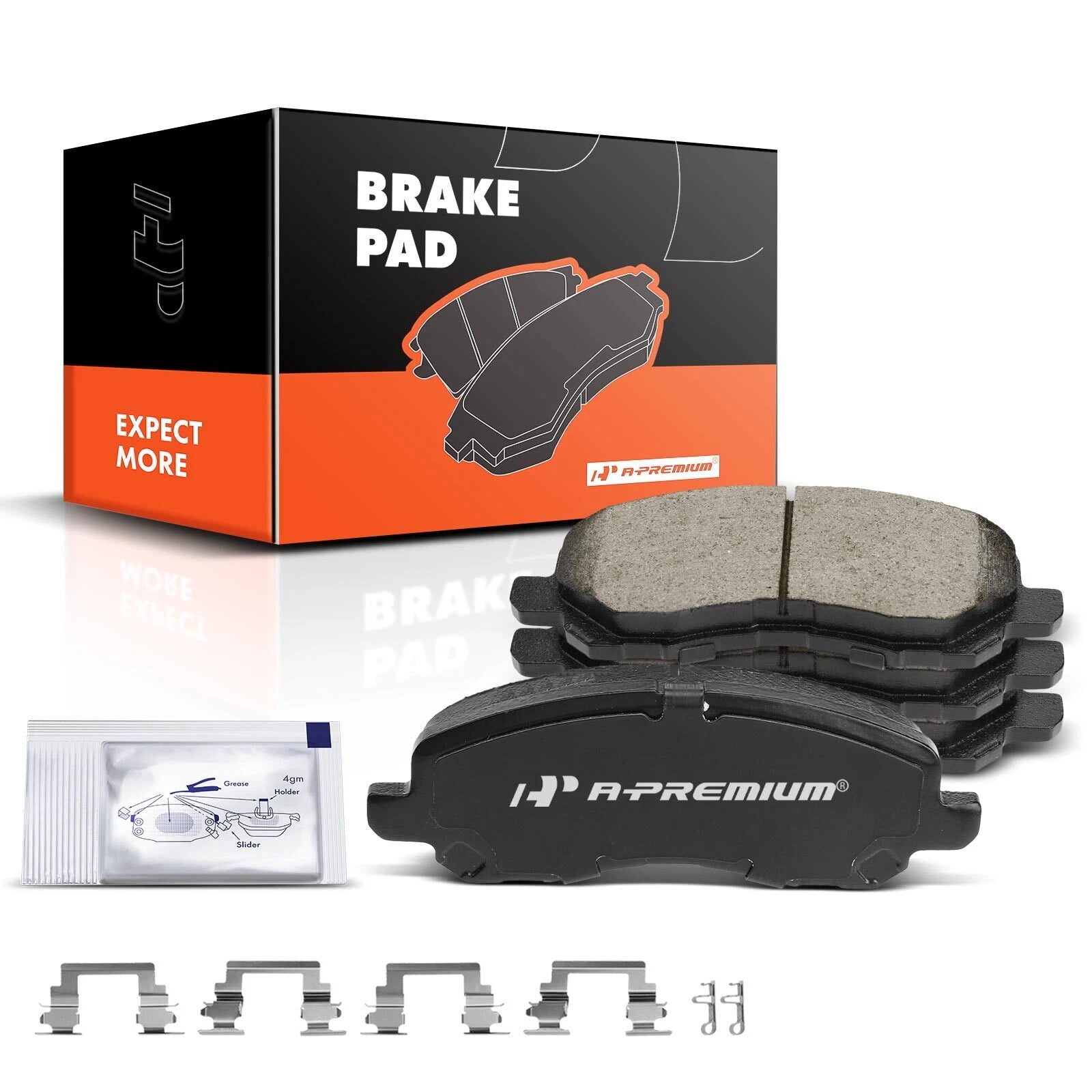 Set of 4 Front Ceramic Brake Pads for Mitsubishi Outlander (2003–2020)