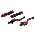 Red Extendable Brake Clutch Levers & Grips for BMW F900 F900R (2020-2023)