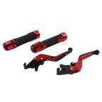 Red Extendable Brake Clutch Levers & Grips for BMW F900 F900R (2020-2023)