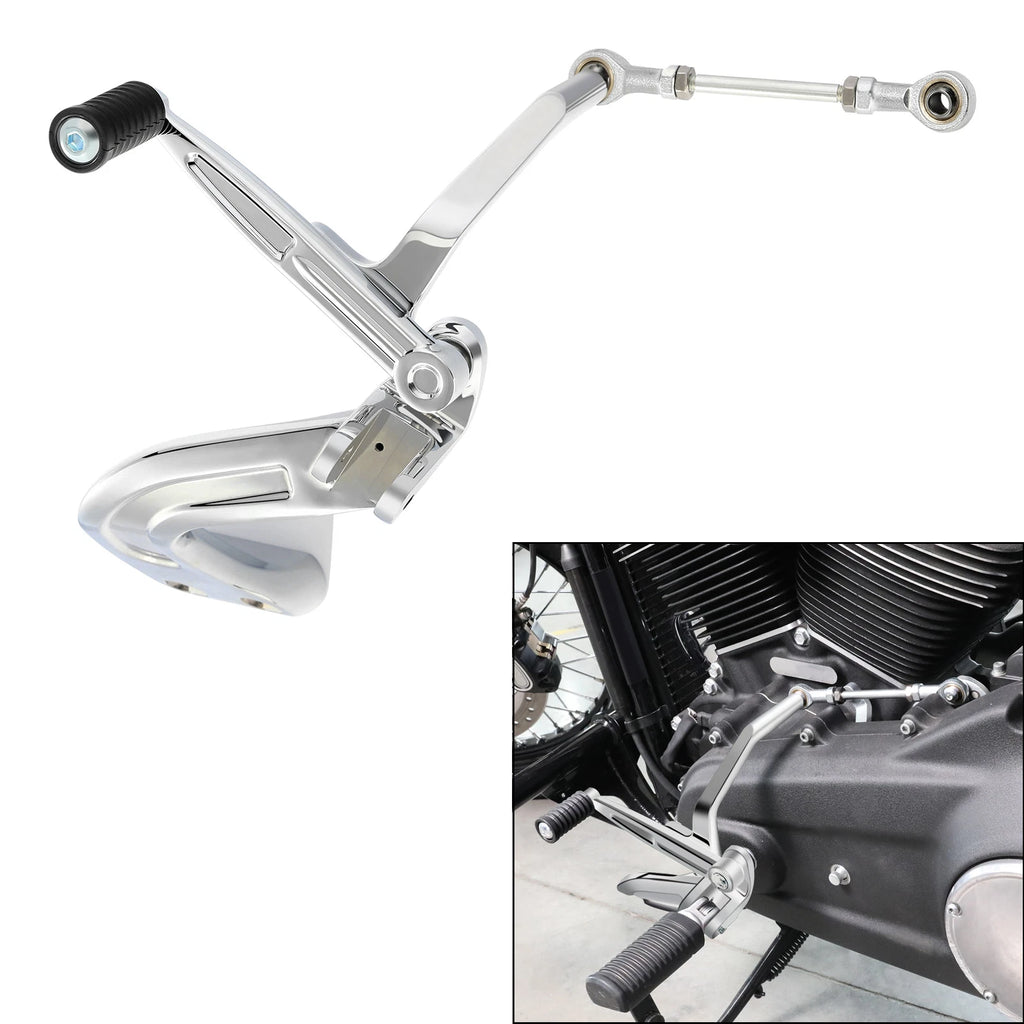 Chrome Mid Controls Shift for Harley FLSB FXFB FXFBS FXDRS (2018–2025)