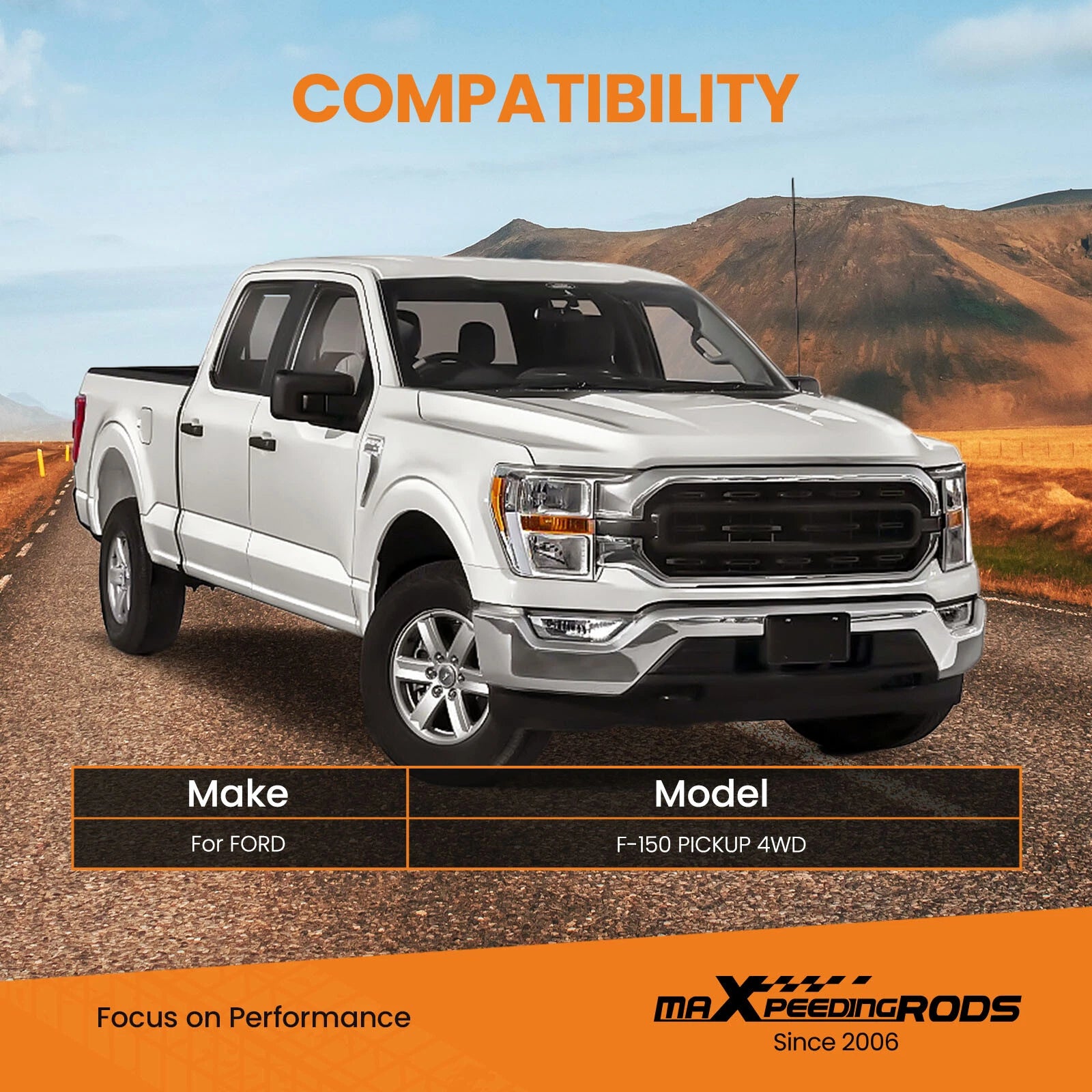 2X Rear Air Springs Bags Kit for Ford F150 2WD & 4WD (2015–2020)