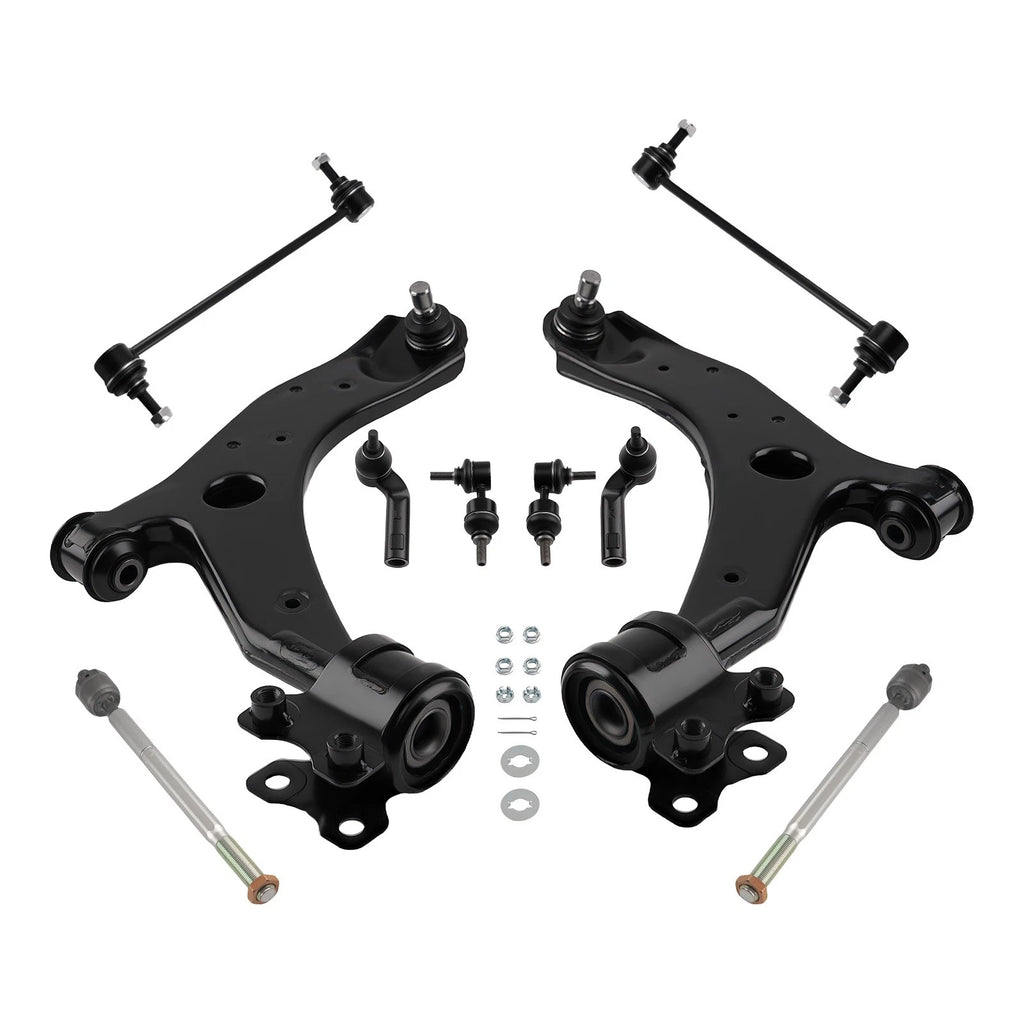 10x Lower Control Arms Tie Rod Stabilizer Link for Mazda 3 (2004–2015)