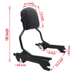 Passenger Sissy Bar Backrest for Harley Fat Boy (2018–2020)