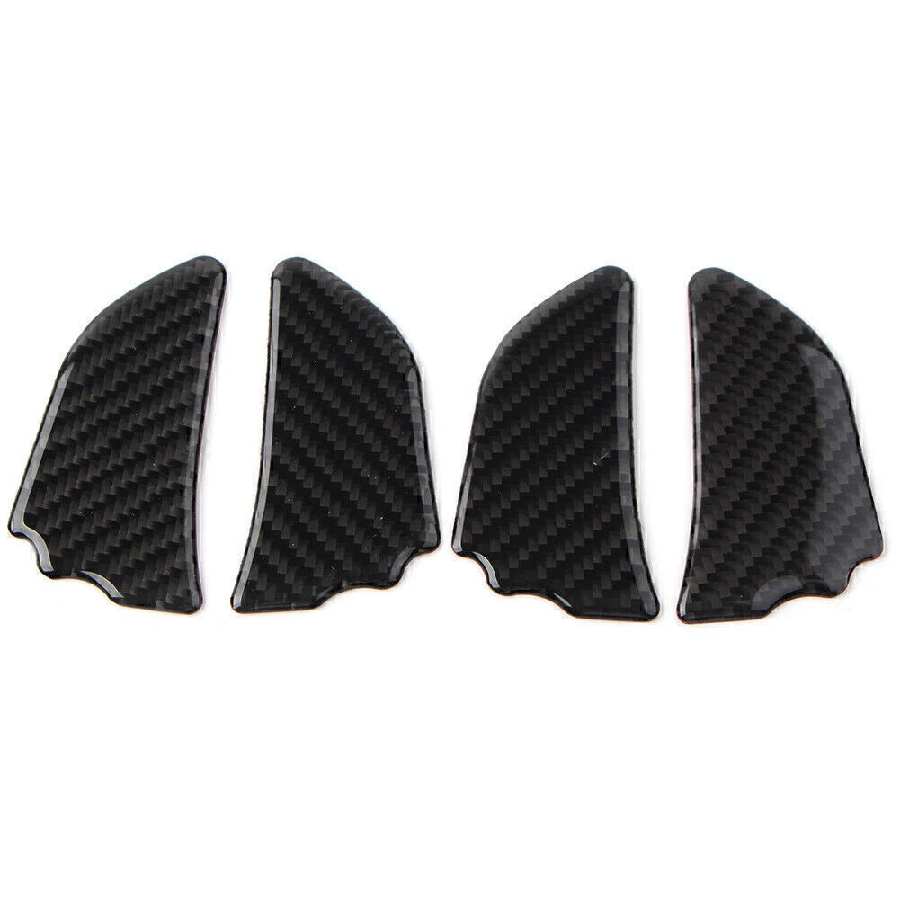 Set of 4 Carbon Fiber Interior Door Bowl Cover Trim for Subaru Forester (2013–2018)