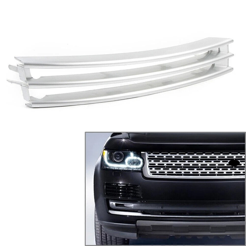 Front Bumper Grille Air Vent Cover for Land Rover Range Rover L405 (2013–2017) Silver