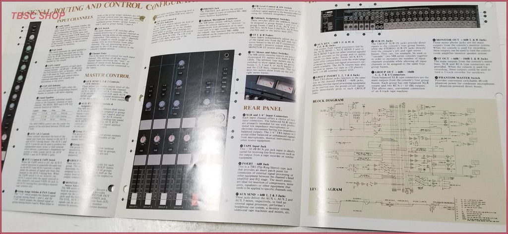 Yamaha MR Series Mixing Consoles Brochure for MR842 MR1242 MR1642
