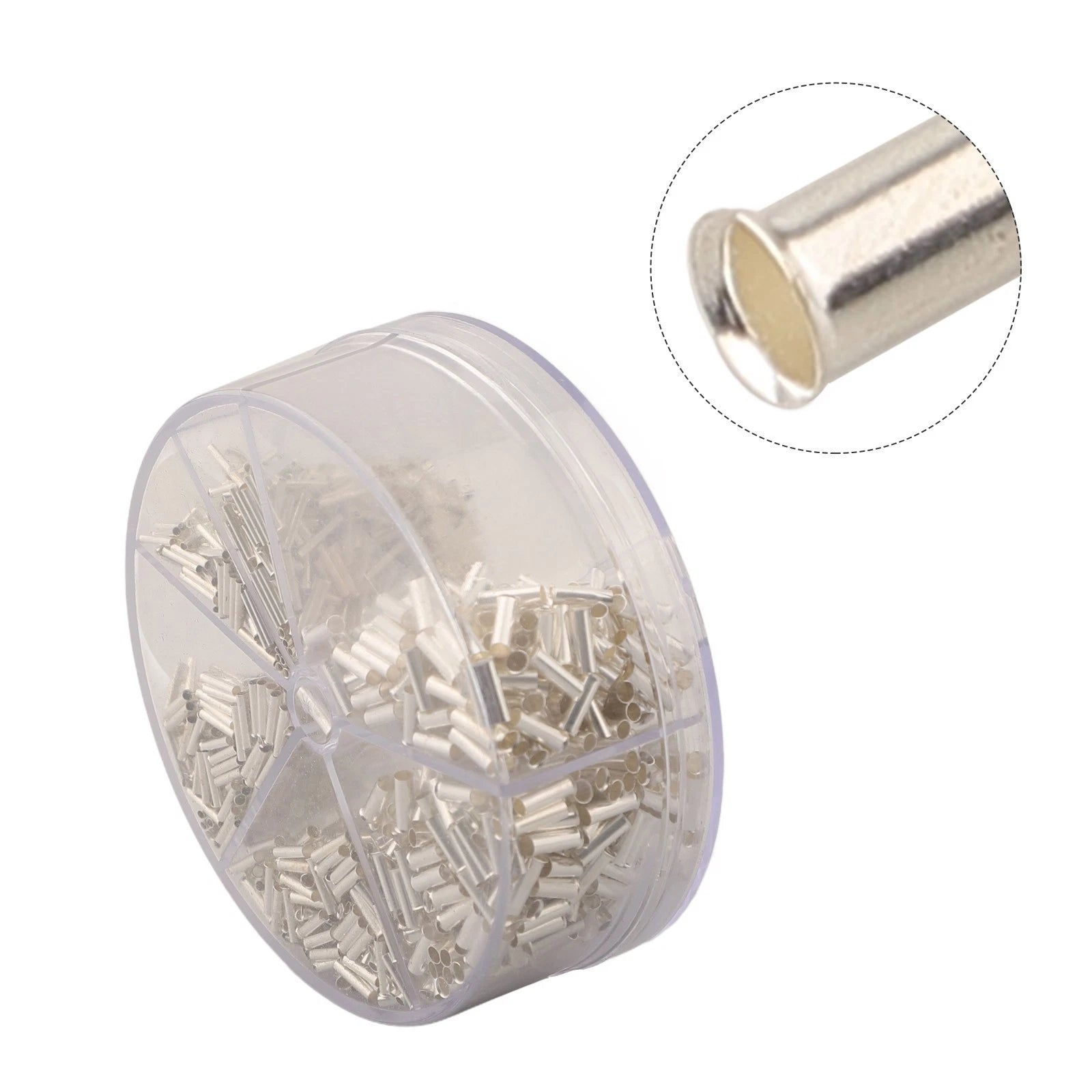 Set of 1900 Non Insulated Electrical Crimp Cord Wire End Terminals