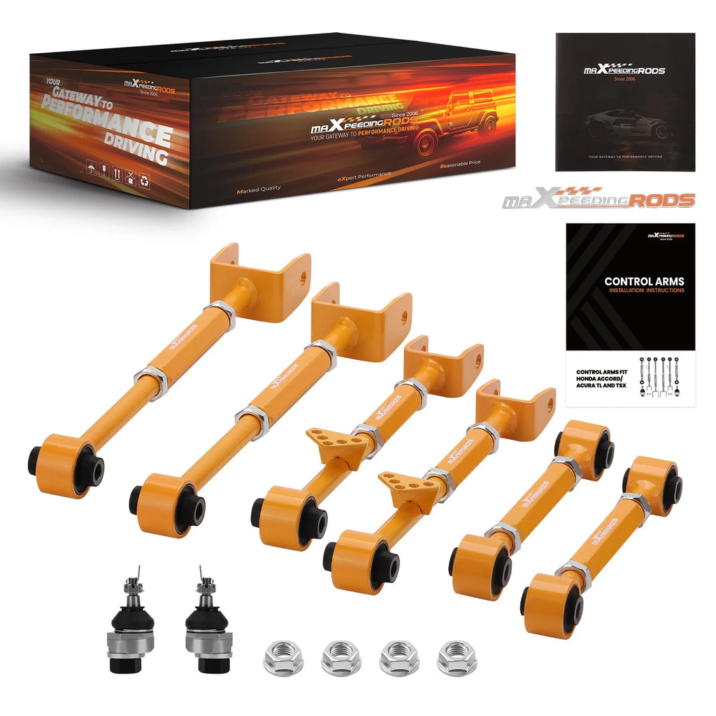 Adjustable Control Camber Arms Toe Kit with Ball Joints for Acura TSX (2009–2014)