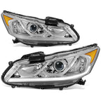 LED DRL Projector Headlight for Honda Accord (2016–2017) - Chrome Housing