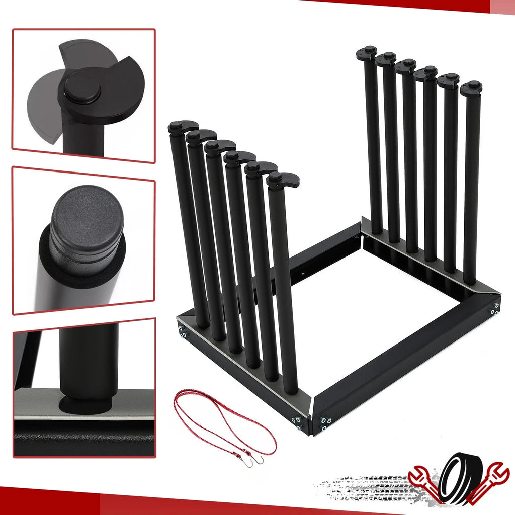 5-Lite Windshield Rack for Truck Auto Glass Transport with Rubber Strip